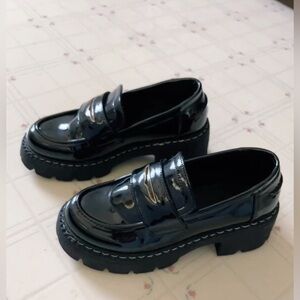 Black Patent Leather Loafers